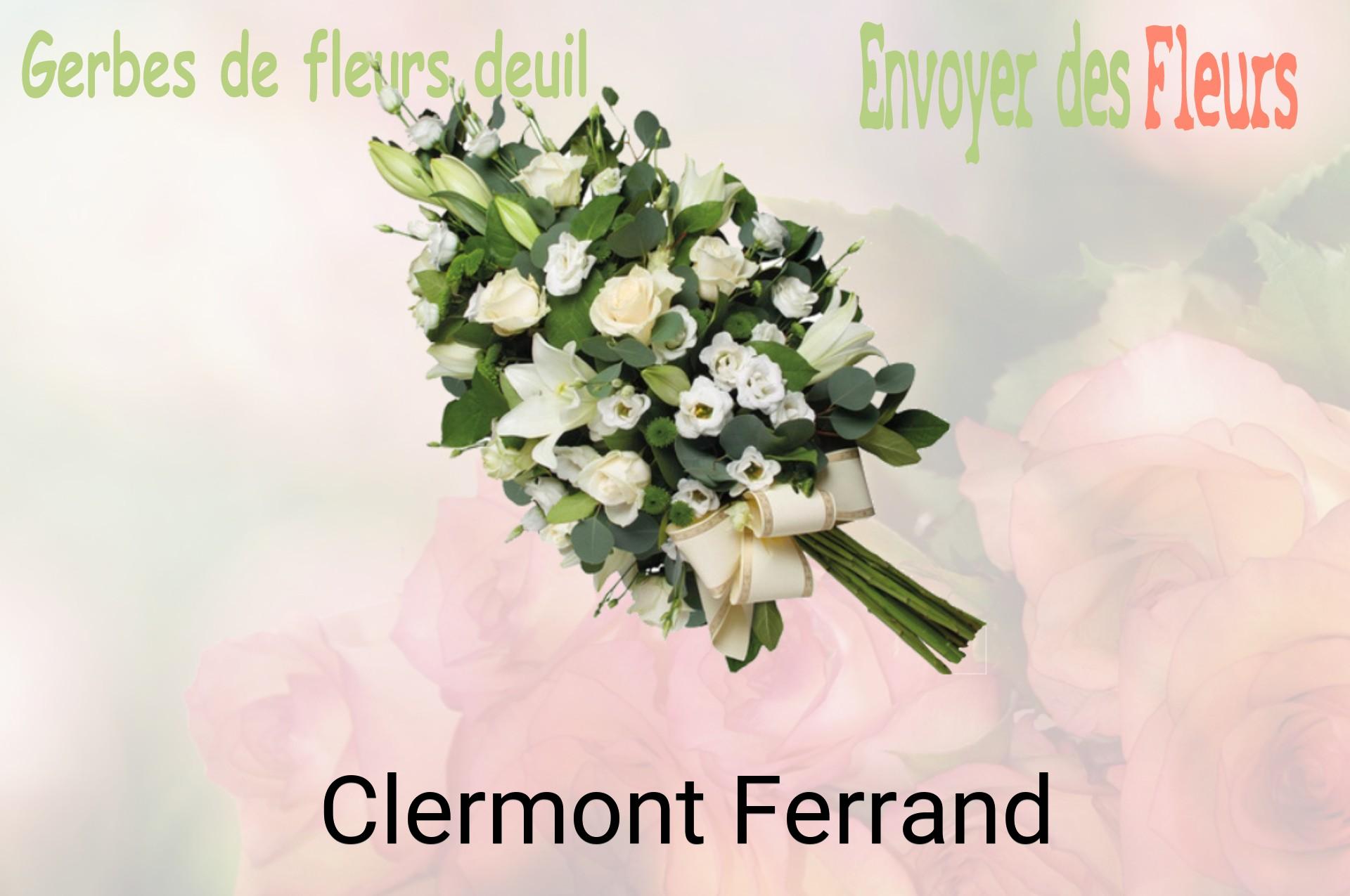 Gerbe de fleurs de deuil livrée à Clermont-Ferrand